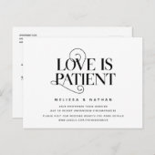 エレガント、恋は辛抱強く、延期 ポストカード (正面/裏面)