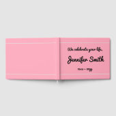 エレガント&悲しい葬儀のゲストブック ゲストブック (全面)