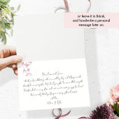 エレガント　愛と感謝に満ちて　ピンク、バーガンディ サンキューカード