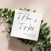 エレガント「持って持って行く」パーソナライズされた結婚の スタンダードカクテルナプキン