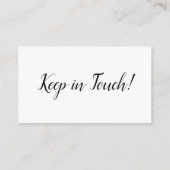 エレガント, 「新しミニマルい住所」カードの挿入 エンクロージャーカード (裏面)