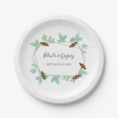 エレガント（昆虫）オオカバマダラ、モナークバタフ結婚ィー ペーパープレート (正面)