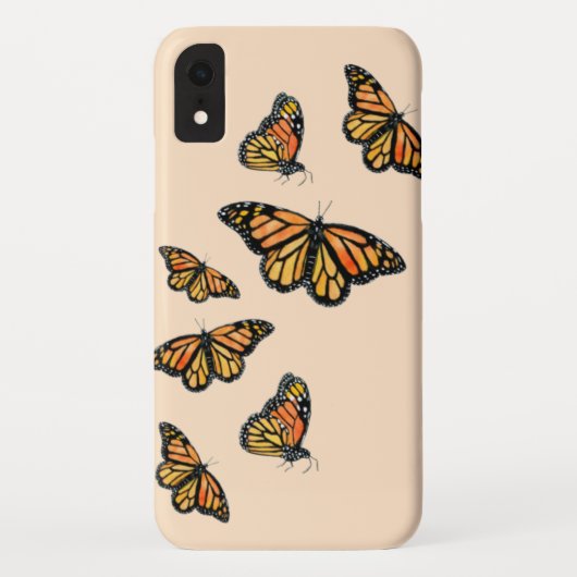 エレガント（昆虫）オオカバマダラ、モナーク蝶自然 Case-Mate iPhoneケース (裏面)