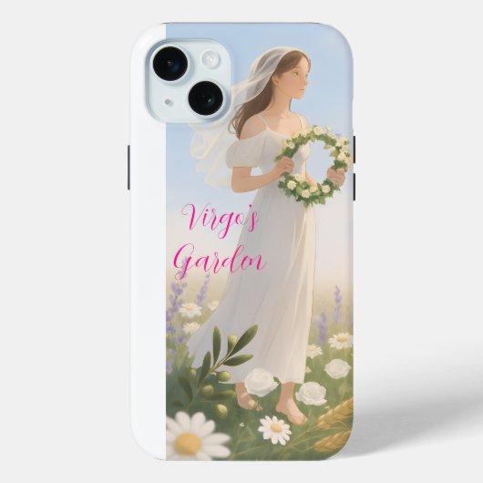 エレガント《星座》乙女座星印アートワーク誕生日ギフト Case-Mate iPhoneケース (裏面)