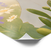 エレガント《星座》乙女座星印Astrology光沢ウォールアート ポスター (コーナー)