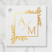 エレガント，植物学，モノグラム フェイバータグ (正面)