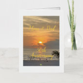 エレガント，母とパパ, 50周年記念，カード 箔グリーティングカード (正面)