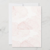 エレガント、水シンプル色の結婚式招待状 招待状 (裏面)