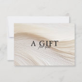 エレガント，波，サロン，ギフト券 (正面)