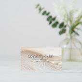 エレガント，波，サロン,ロイヤリティ 名刺 (スタンド正面)