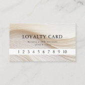 エレガント,波,サロン,ロイヤリティ 名刺 (正面)