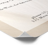 エレガント，波，サロン，価格表ポスター ポスター (角)