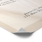 エレガント，波，サロン，価格表ポスター ポスター (角)