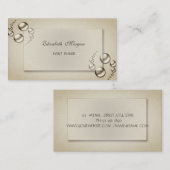 エレガント 洗練された おしゃれ プロフェッショナル 名刺 (正面/裏面)