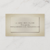 エレガント 洗練された おしゃれ プロフェッショナル 名刺 (裏面)