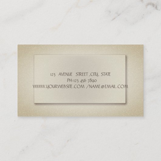 エレガント 洗練された おしゃれ プロフェッショナル 名刺 (裏面)