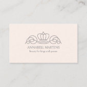 エレガント,王室の,サロン,赤面ピンク 名刺 (正面)