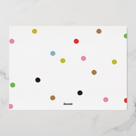 エレガント | 私たちの最初の結婚したクリスマス | 写真金ゴールド 箔シーズンカード (裏面)