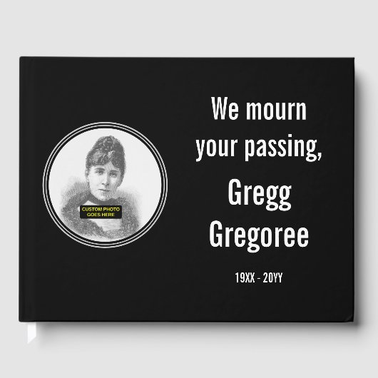 エレガント&立派なメモリアルゲストブック ゲストブック (正面)