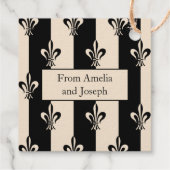 エレガント（紋章の）フラ・ダ・リハッピーバースデー フェイバータグ (裏面)