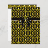 エレガント（紋章の）フラ・ダ・リ 招待状 (正面/裏面)