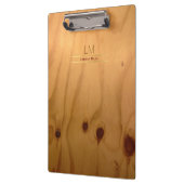 エレガント&素朴な木のテクスチパーソナライズされたャ クリップボード (左)