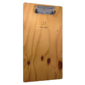 エレガント&素朴な木のテクスチパーソナライズされたャ クリップボード (右)