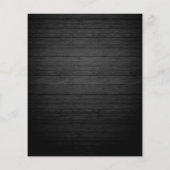 エレガント| 素朴Wood & White Lights文字列結婚s チラシ (裏面)