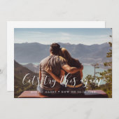 エレガント　結婚式の延期・中止のお知らせをもう一度試してみましょう 案内状 (正面/裏面)