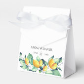 エレガント,緑,レモ結婚ン フェイバーボックス (正面サイド)