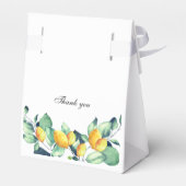 エレガント,緑,レモ結婚ン フェイバーボックス (裏面サイド)