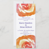 エレガント,美しいバラ結婚式招待状 招待状 (裏面)