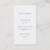 エレガント、背景の抽象美術とカスタマイズ可能 名刺 (裏面)