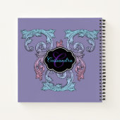 エレガント,華美パーソナライズされたヴィンテージビクトリアン ノートブック (裏面)