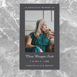 エレガント&葬ミニマル式祈りの言葉写真 名刺