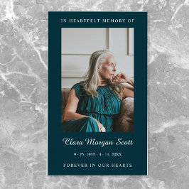 エレガント&葬ミニマル式祈りの言葉写真 名刺