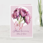 エレガント!記念日ママ&パパグリーティングカード カード (正面)