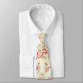 エレガント、赤いハート列 |モノグラムフローラ ネクタイ (タイ)