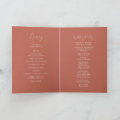 エレガント&赤モダンクレー結婚の折り曲げ プログラム (内部)