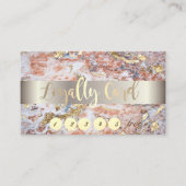 エレガント,金ゴールド,グラデーション大理石のロイヤリティカード ロイヤリティカード (正面)