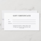 エレガント,金ゴールド,白,リボンのビジネス証明書 (裏面)