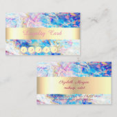 エレガント,金ゴールド,紙吹雪，光学ホログラフィック ロイヤリティカード (正面/裏面)