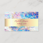 エレガント,金ゴールド,紙吹雪，光学ホログラフィック ロイヤリティカード (裏面)