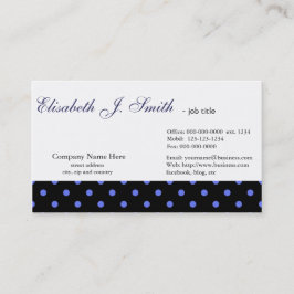 エレガント、青カッコいい水玉模様グラフィックデザイン 名刺
