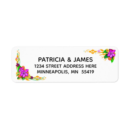 エレガント、魔法、およびはっきりしたフローラのア縁どドレス ラベル (正面)