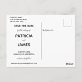 エレガント、魔法、およびはっきりしたフローラの保存日 ポストカード (裏面)