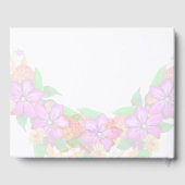 エレガント、魔法、およびはっきりしたフローラ結婚 ゲストブック (裏面)