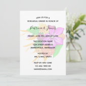 エレガント、魔法、フローラリハーサルはっきりしたディナー 招待状 (スタンド正面)