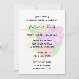 エレガント、魔法、フローラリハーサルはっきりしたディナー 招待状