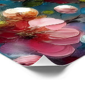 エレガント&鮮やかフローラ – 色と大胆な開花 ポスター (コーナー)